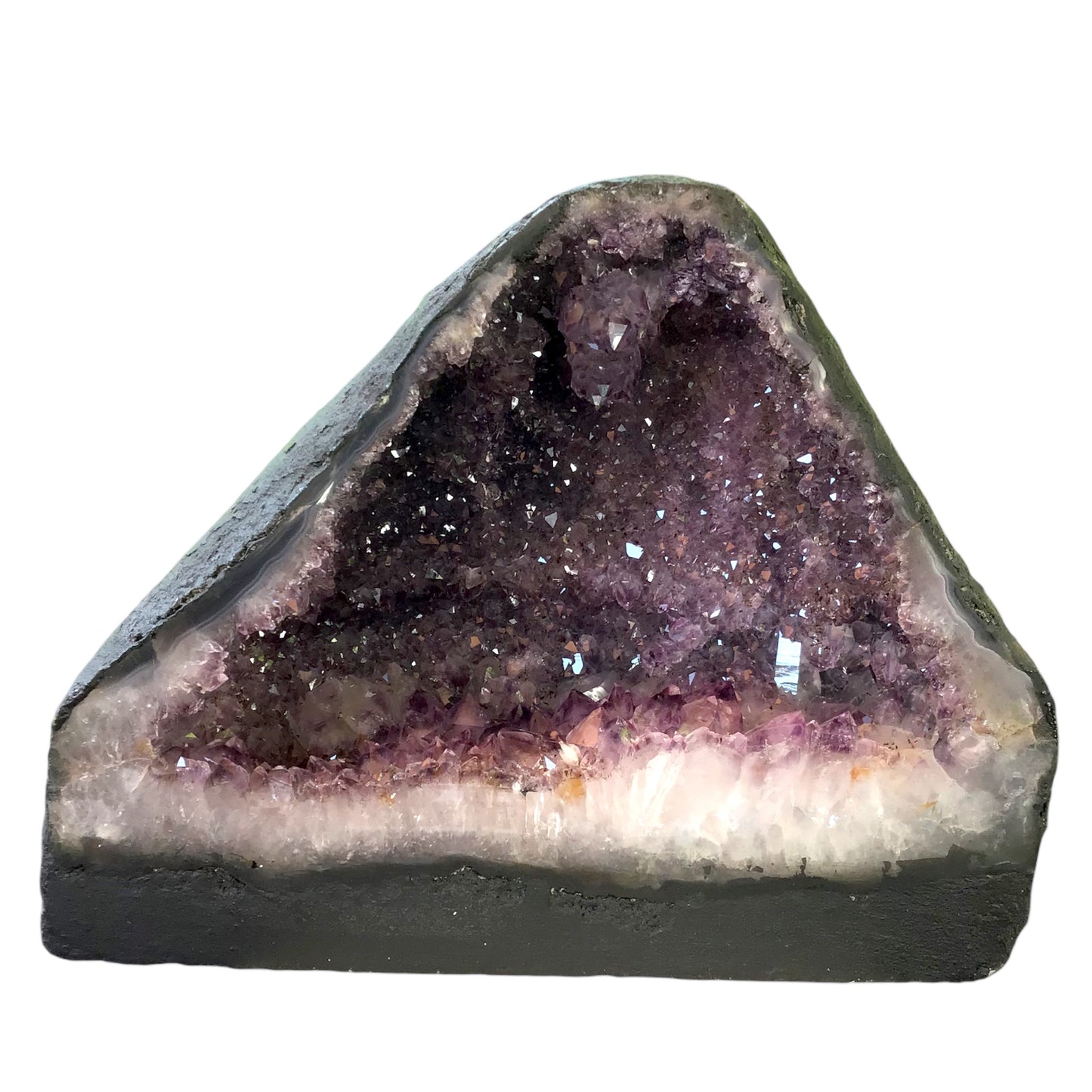 Amethyst Druse mit ausgeprägter Grotte I 7,15 KG I 17x15x20cm I Blickfang I Unikat 1477  I Brasilien