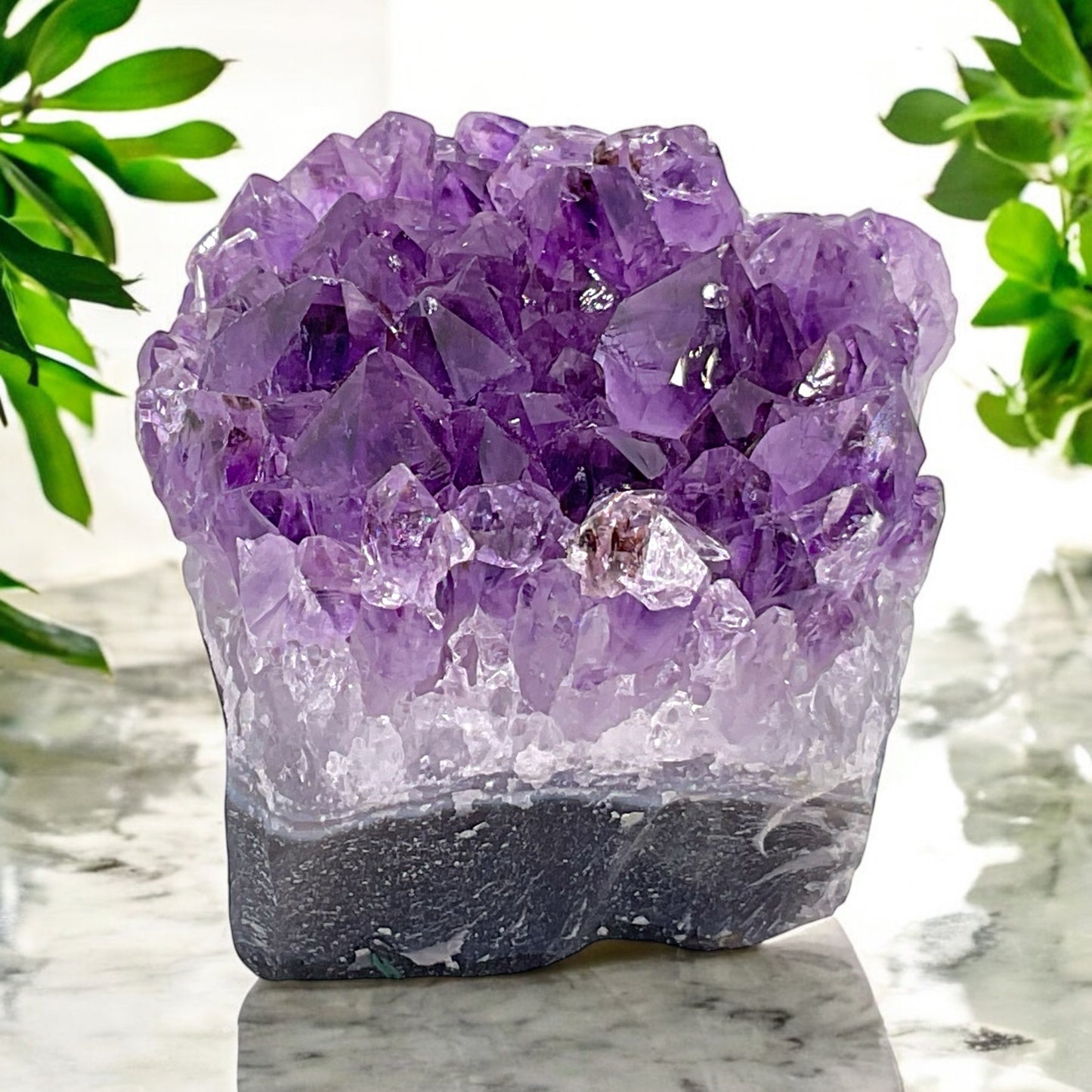 Amethyst Kristall Stufe I Edelstein I 358 gr. I 65x65 mm I Uruguay Purple Project I Unikat 1589