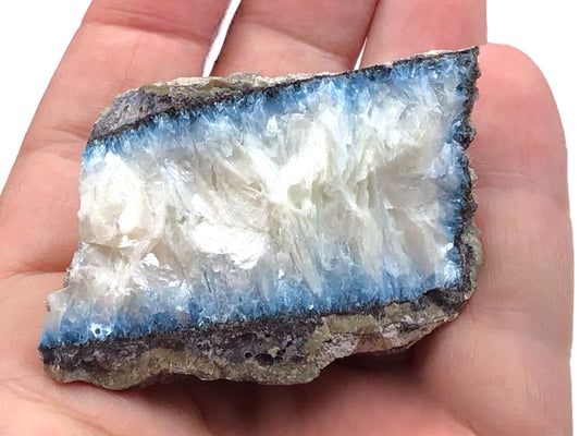 Steinfixx® Blue Ice Rohstein versch. Größen I neu entdecktes Mineral I Indonesien I Bogor West Java