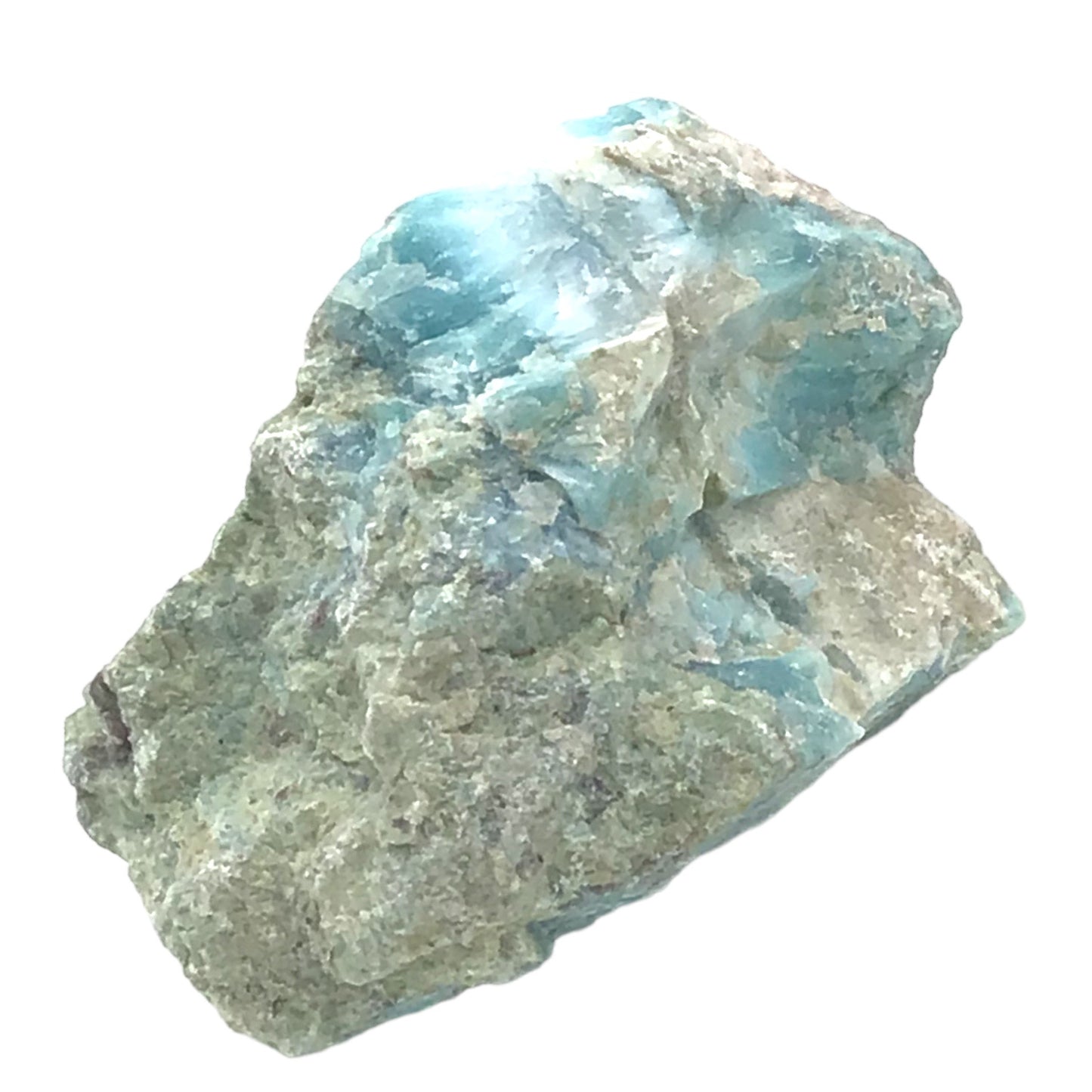 Prächtiger und sehr seltener Larimar Rohstein - Unikat 1454 - 80x50x40mm - 134gr.