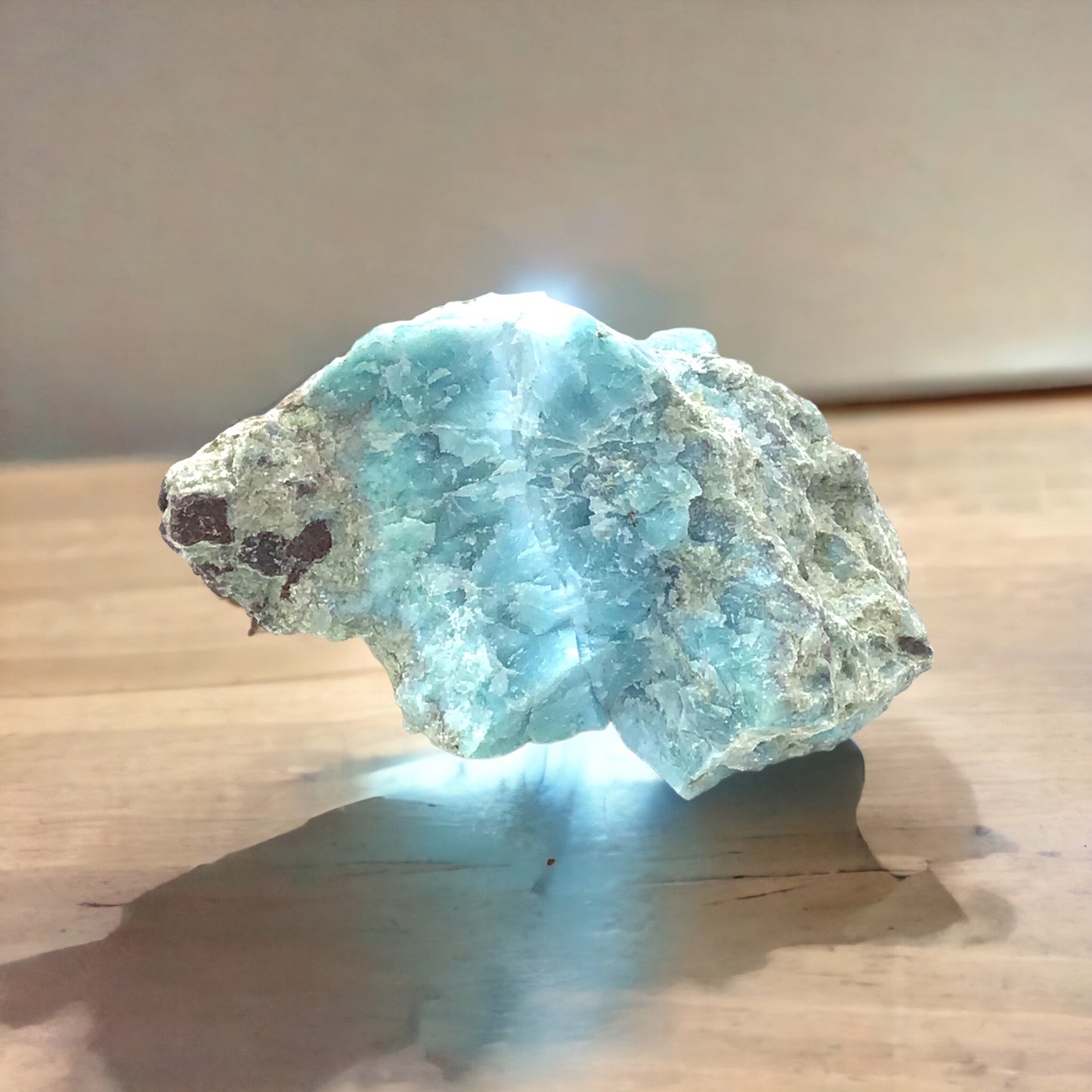 Prächtiger und sehr seltener Larimar Rohstein - Unikat 1454 - 80x50x40mm - 134gr.