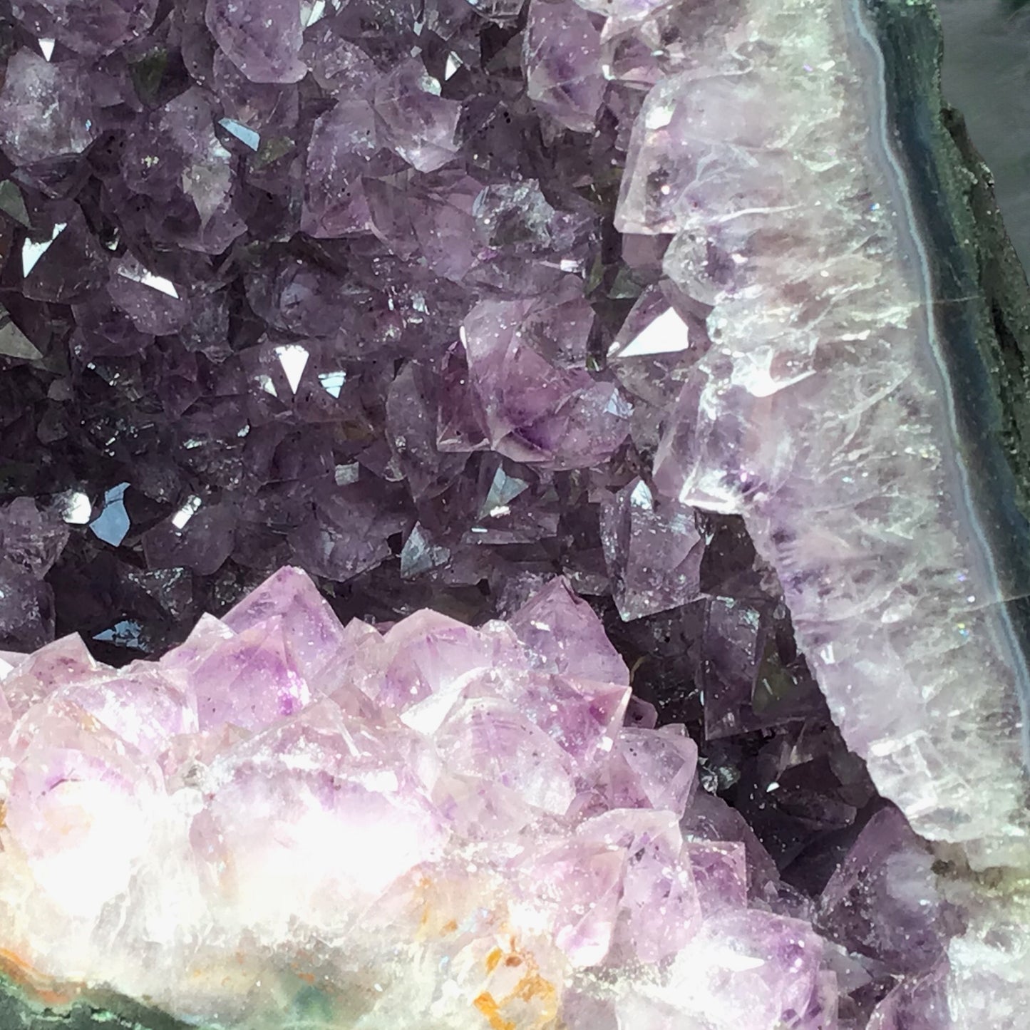 Amethyst Druse mit phantastischen Kristallen I 5,10 KG I 18x12x22cm I Blickfang I Unikat 1471 I Brasilien