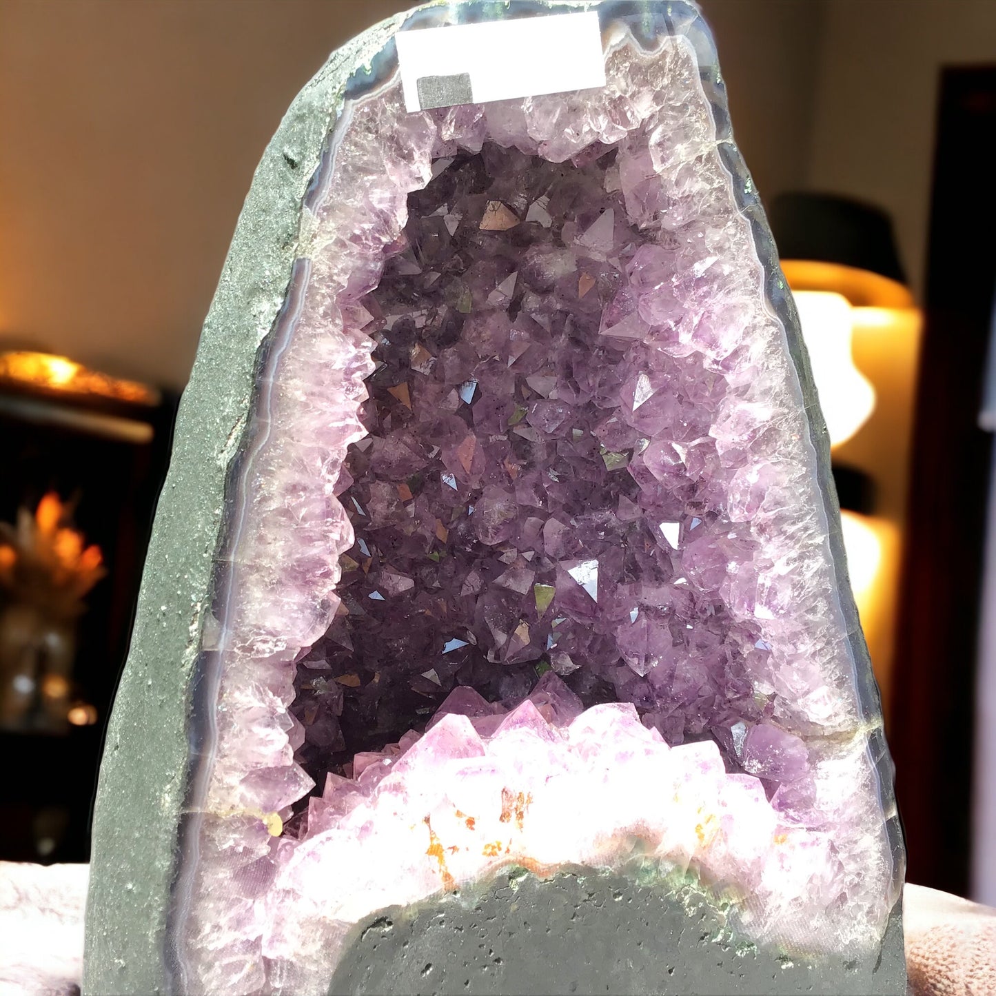 Amethyst Druse mit phantastischen Kristallen I 5,10 KG I 18x12x22cm I Blickfang I Unikat 1471 I Brasilien