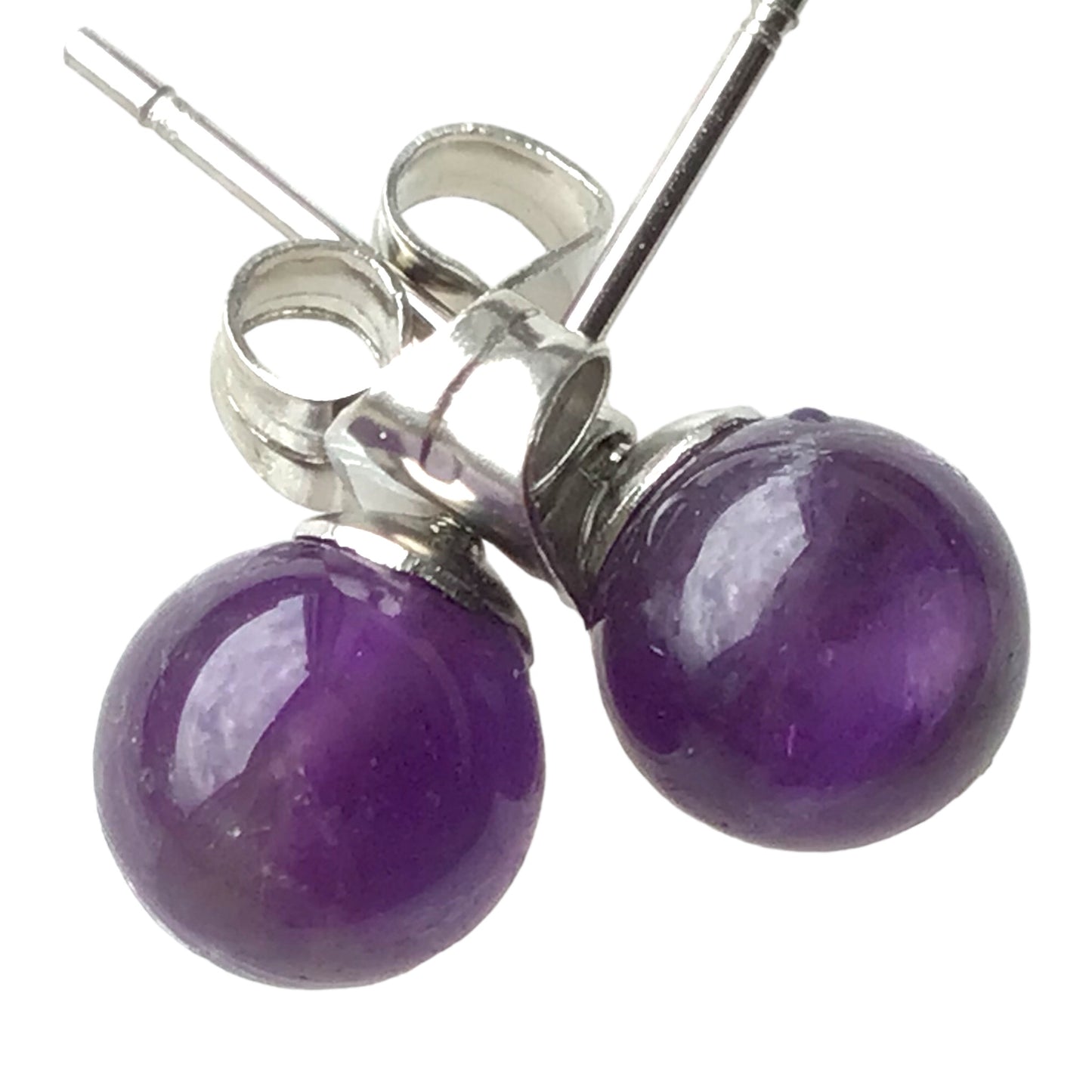 Amethyst Edelstein Schmuckset mit gravierter Selenit Ladeplatte Herz - Energie und Kraft