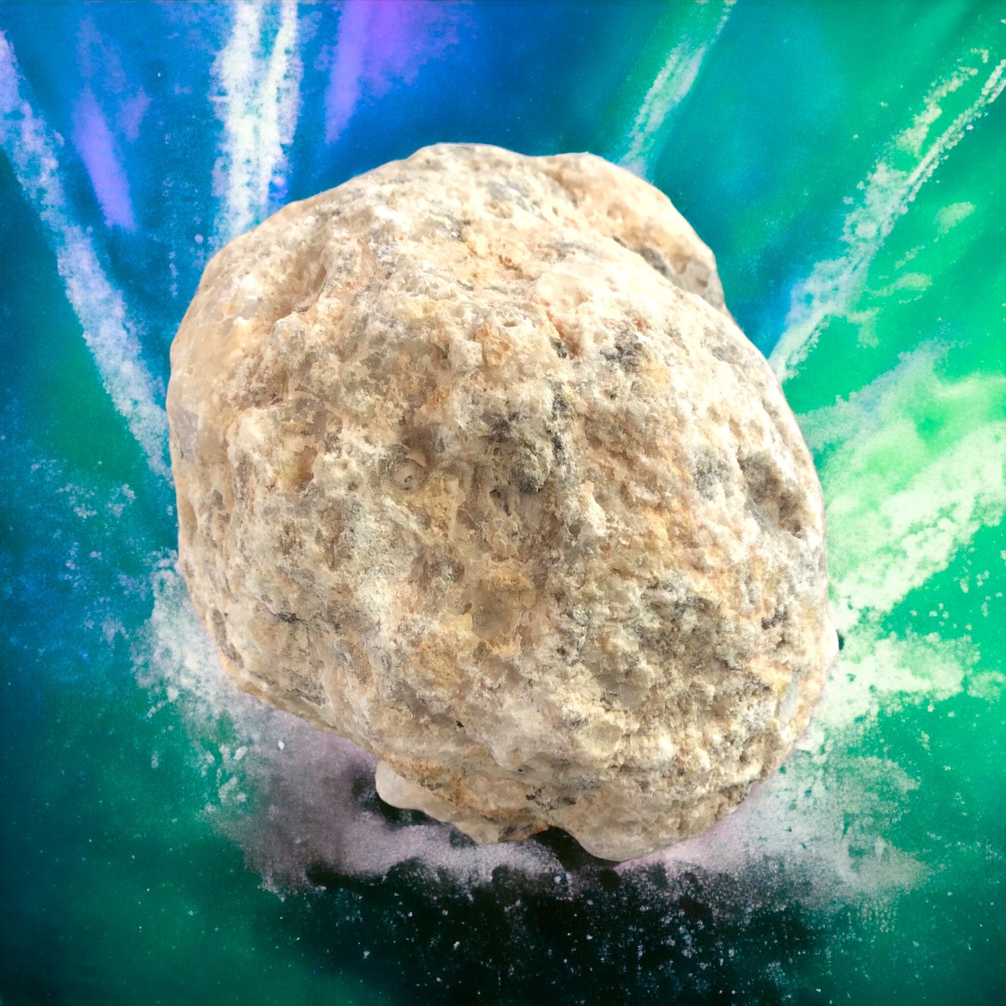 Coconut Geode Mexiko geschlossen zum selber aufbrechen | Glücksgeode | Break your own | 44 Millionen Jahre alt