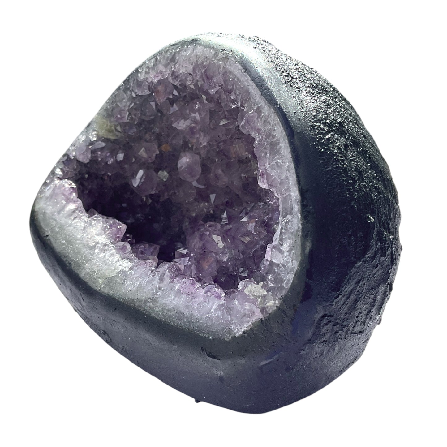 Amethyst Druse Minidruse mit phantastischen Kristallen I 1,20 KG I 10x12,5x10cm I Blickfang I Unikat 1605 I Brasilien