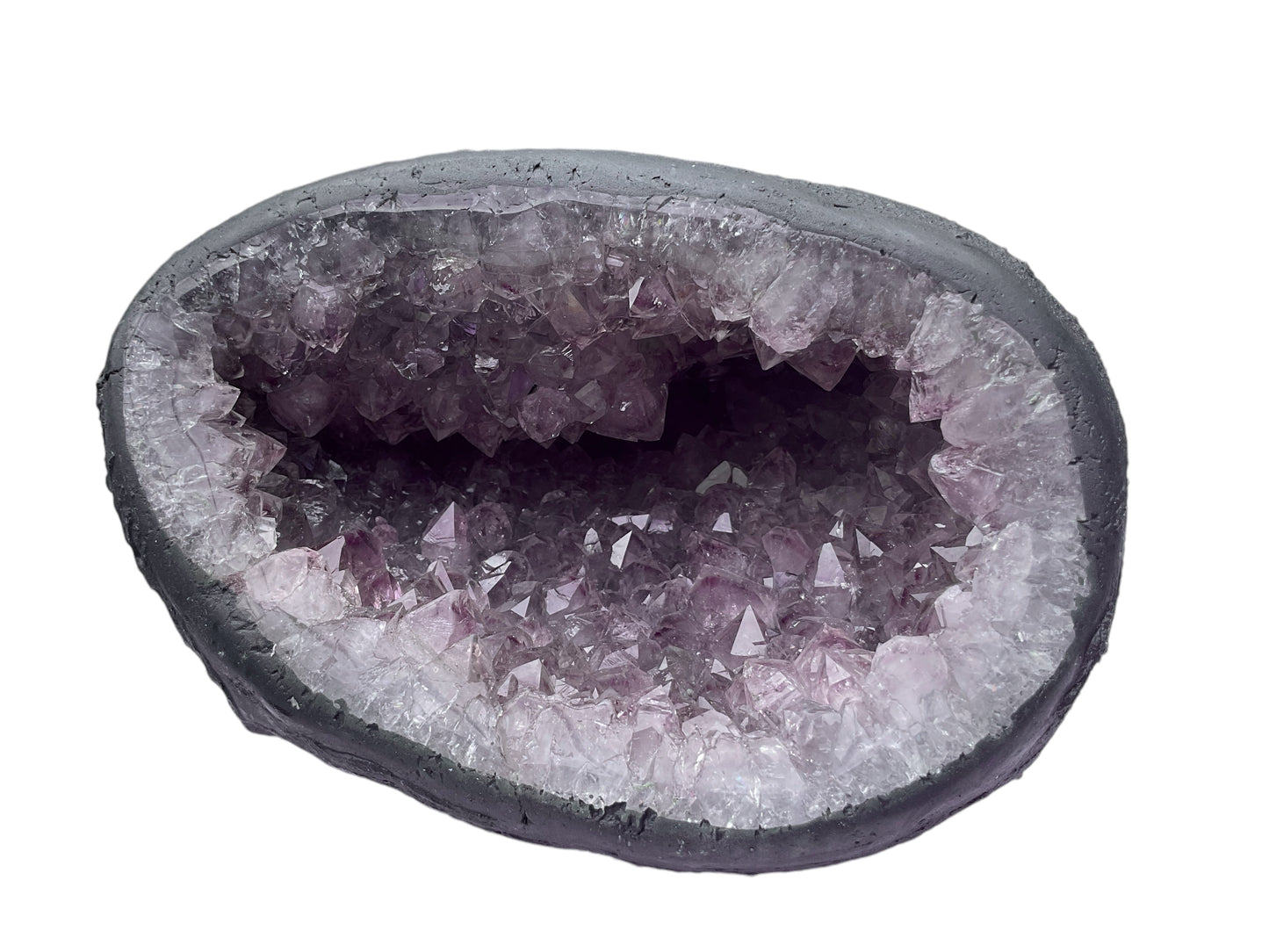 Amethyst Druse Minidruse mit phantastischen Kristallen I 1,25 KG I 12x15x10cm I Blickfang I Unikat 1606 I Brasilien