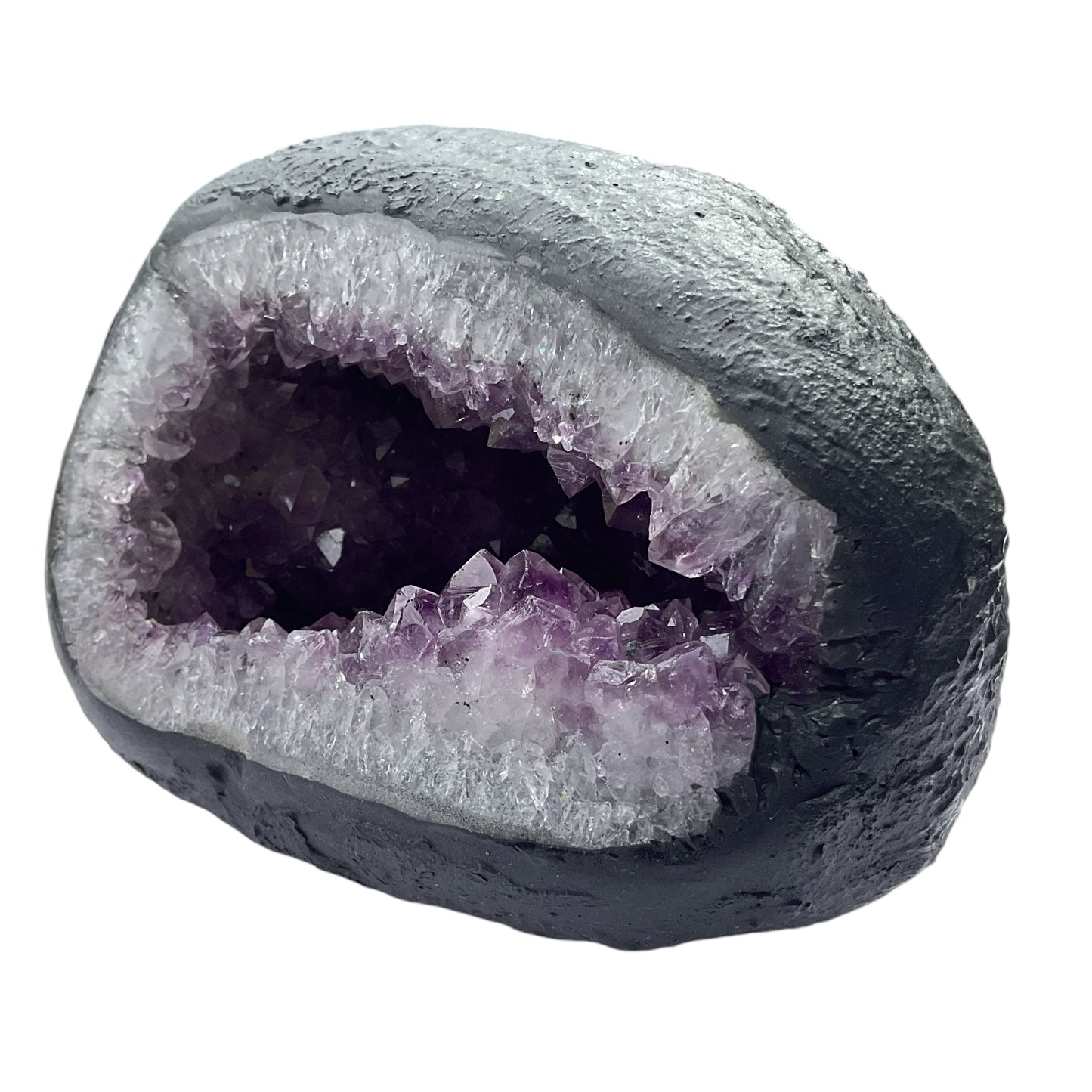 Amethyst Druse Minidruse mit phantastischen Kristallen I 1,40 KG I 9x13,5x10cm I Blickfang I Unikat 1607 I Brasilien