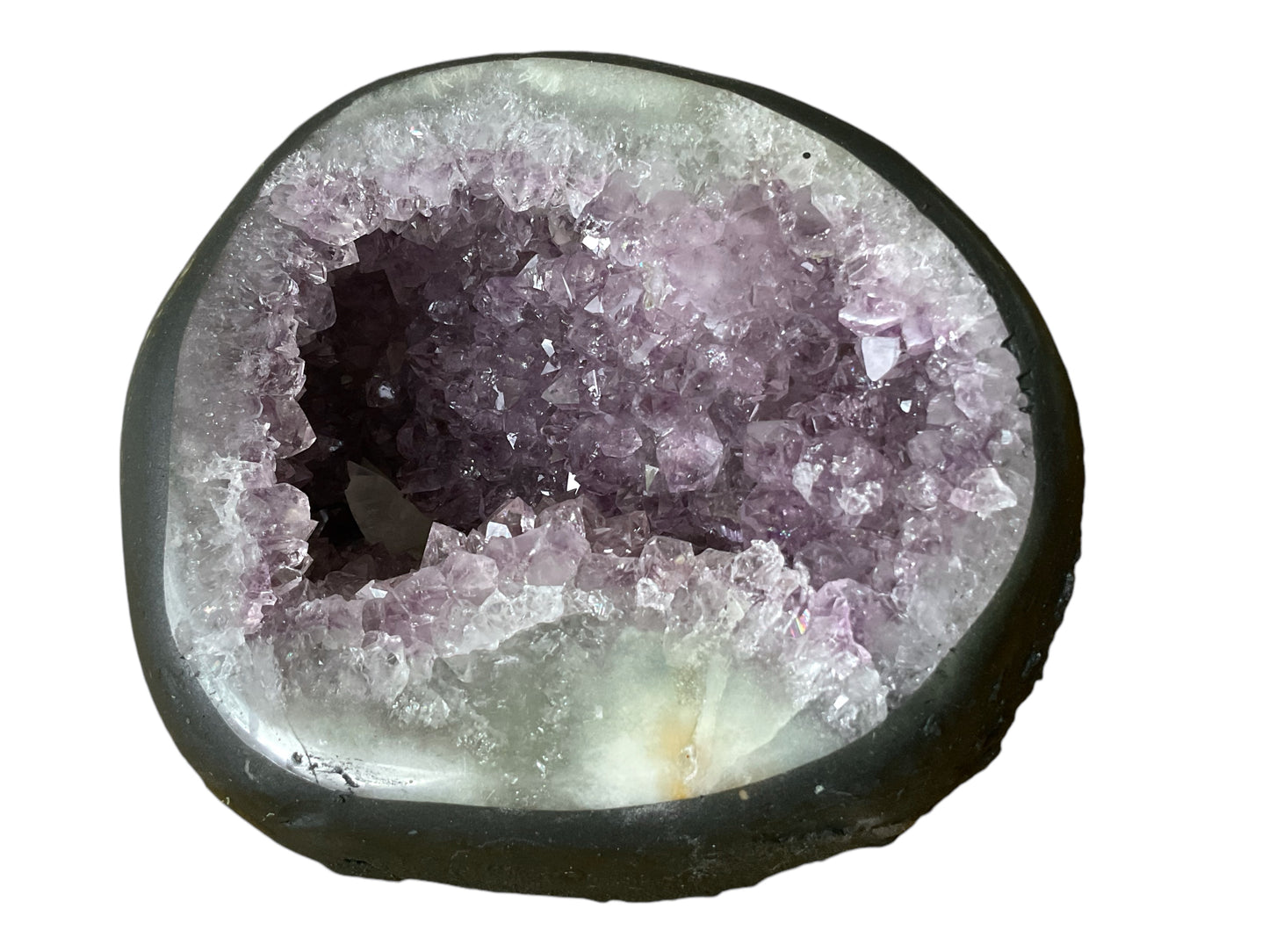 Amethyst Druse Minidruse mit phantastischen Kristallen I 1,15 KG I 10x12x10cm I Blickfang I Unikat 1608 I Brasilien