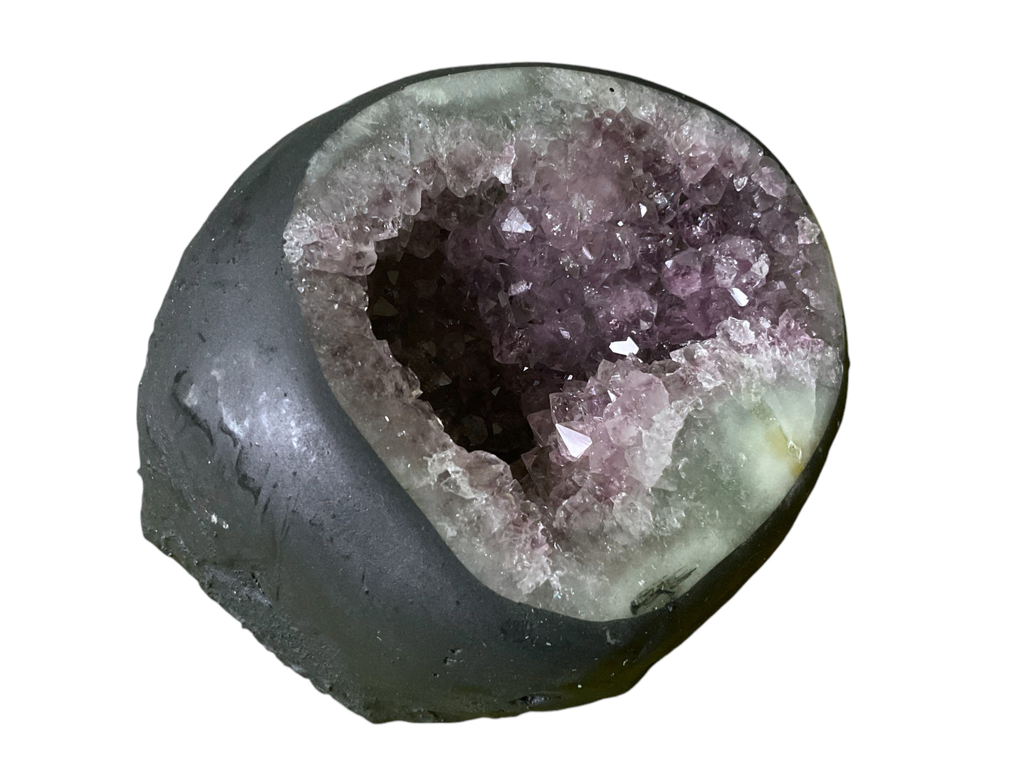 Amethyst Druse Minidruse mit phantastischen Kristallen I 1,15 KG I 10x12x10cm I Blickfang I Unikat 1608 I Brasilien