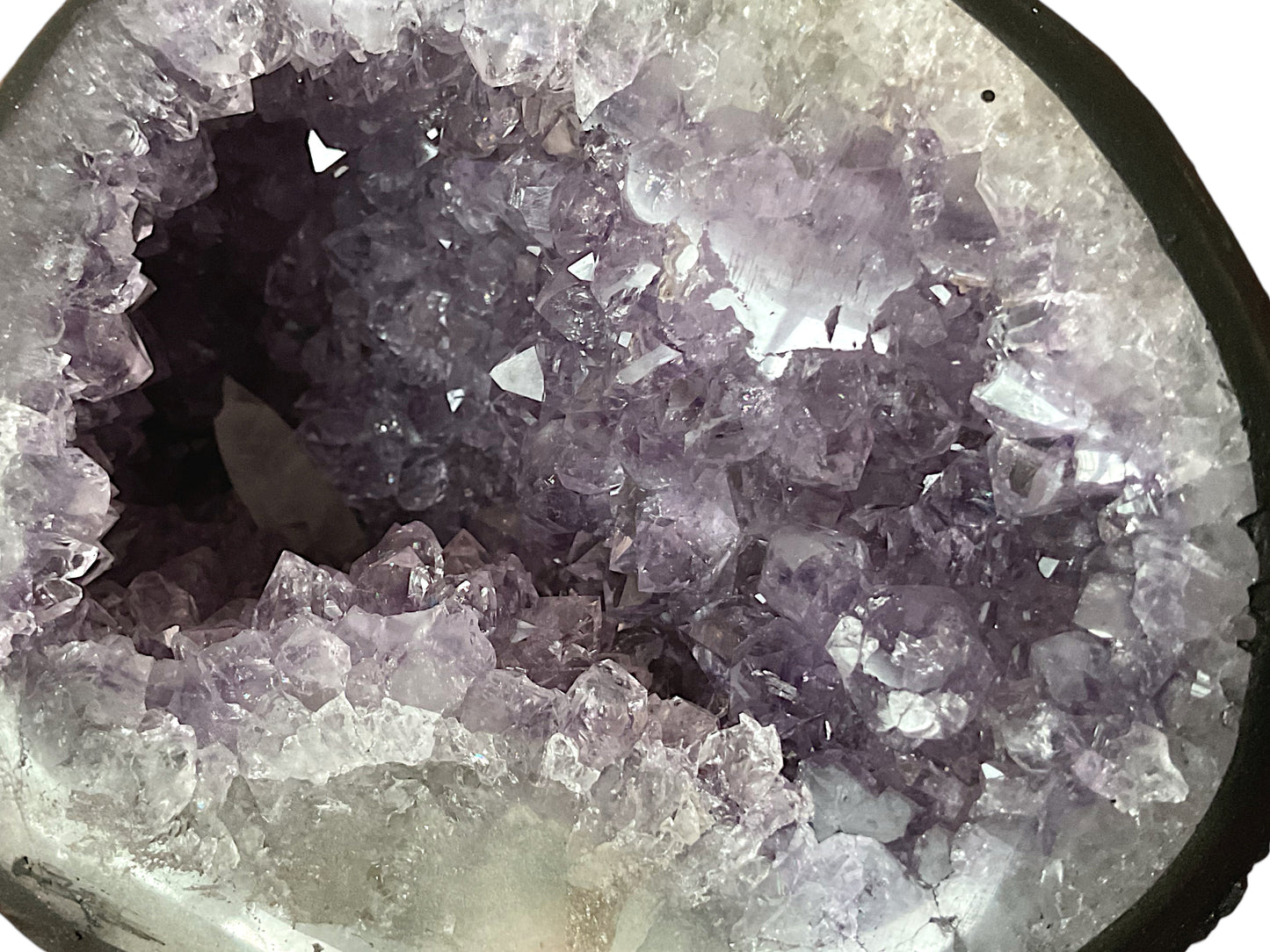 Amethyst Druse Minidruse mit phantastischen Kristallen I 1,15 KG I 10x12x10cm I Blickfang I Unikat 1608 I Brasilien