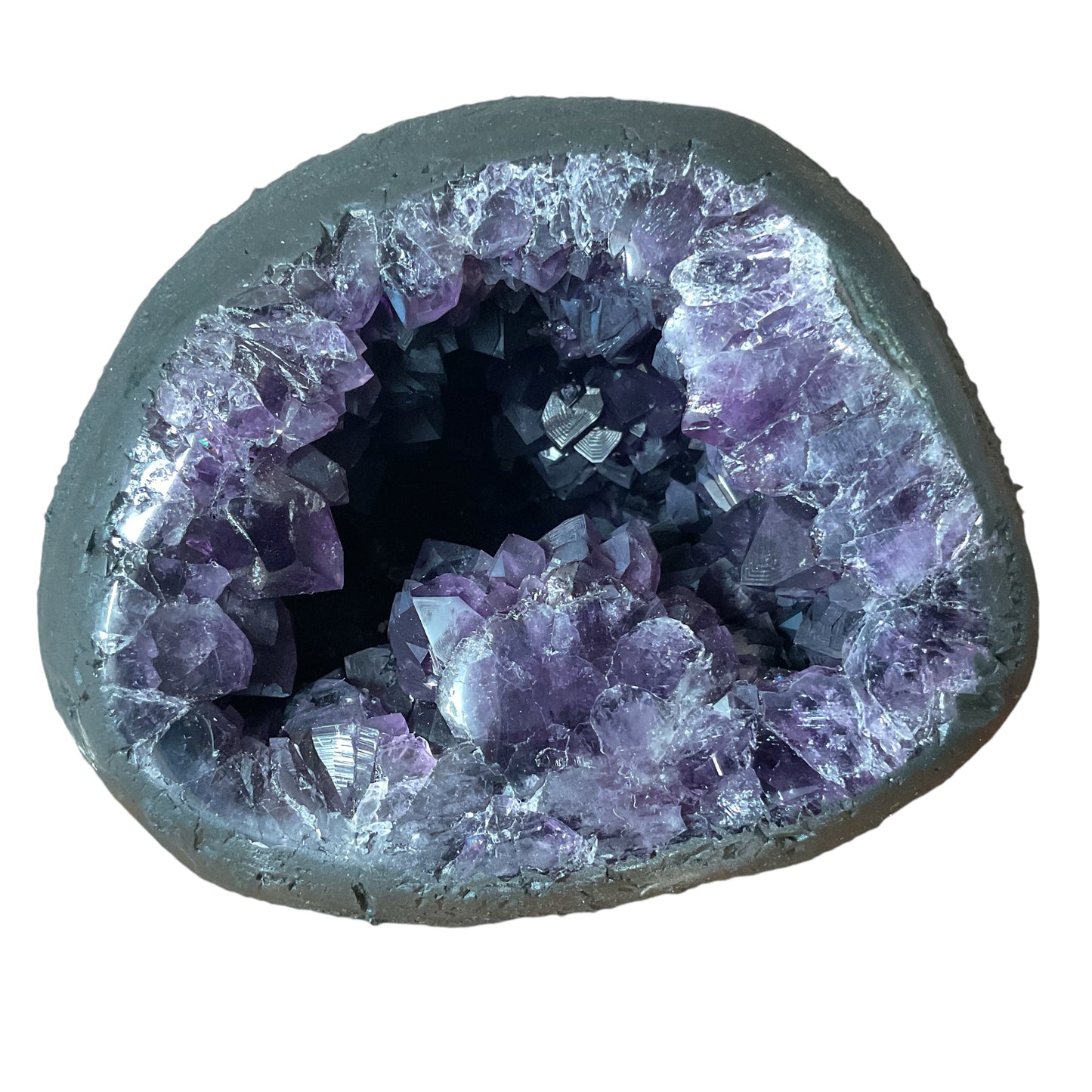 Amethyst Druse Minidruse mit phantastischen Kristallen I 1,45 KG I 11x12x10cm I Blickfang I Unikat 1609 I Brasilien