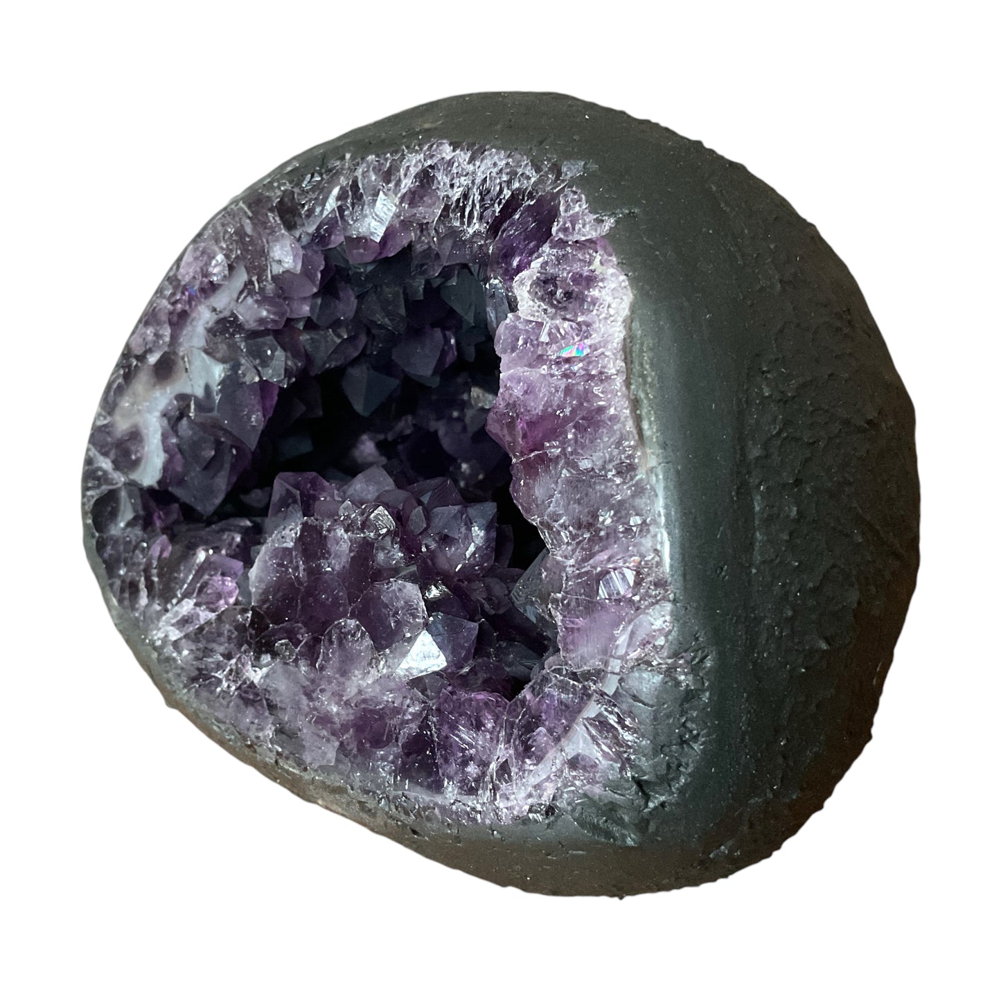 Amethyst Druse Minidruse mit phantastischen Kristallen I 1,45 KG I 11x12x10cm I Blickfang I Unikat 1609 I Brasilien