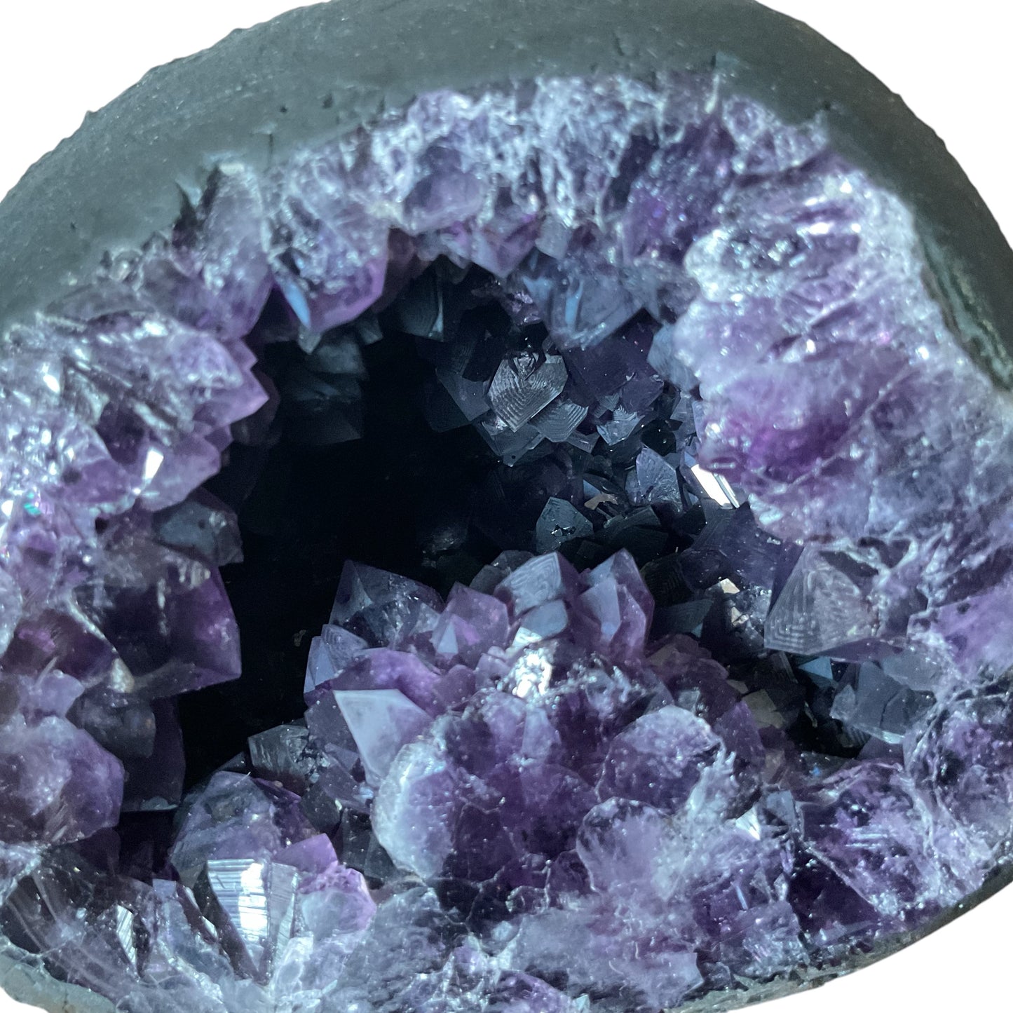 Amethyst Druse Minidruse mit phantastischen Kristallen I 1,45 KG I 11x12x10cm I Blickfang I Unikat 1609 I Brasilien