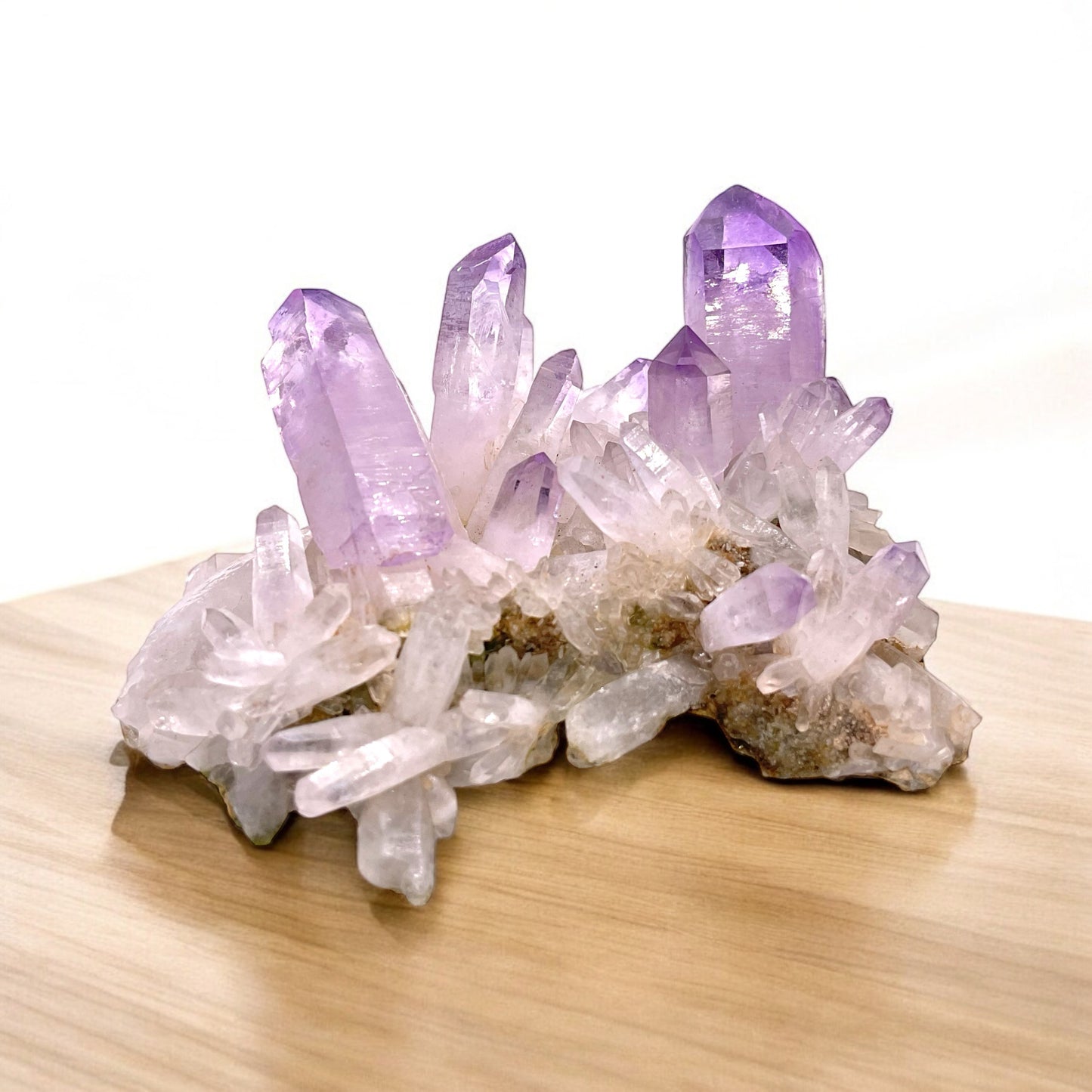 Amethyst Kristall mit phantastischen Spitzen I 83,5gr. I 7,5x7x4cm I Sammlerstück I Unikat S3000 I Marokko