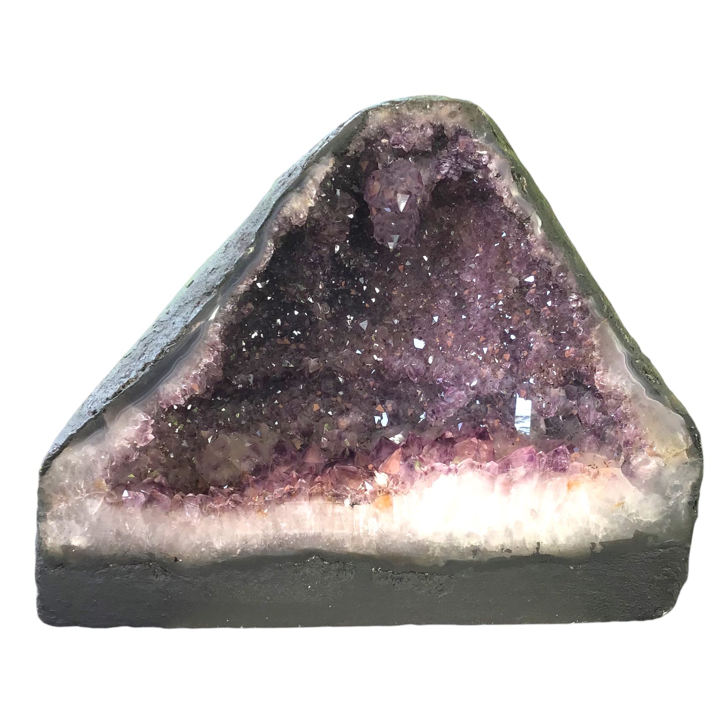 Amethyst Druse mit phantastischen Kristallen I 5,85 KG I 24x14x19 cm I Blickfang I Unikat 1475 I Brasilien