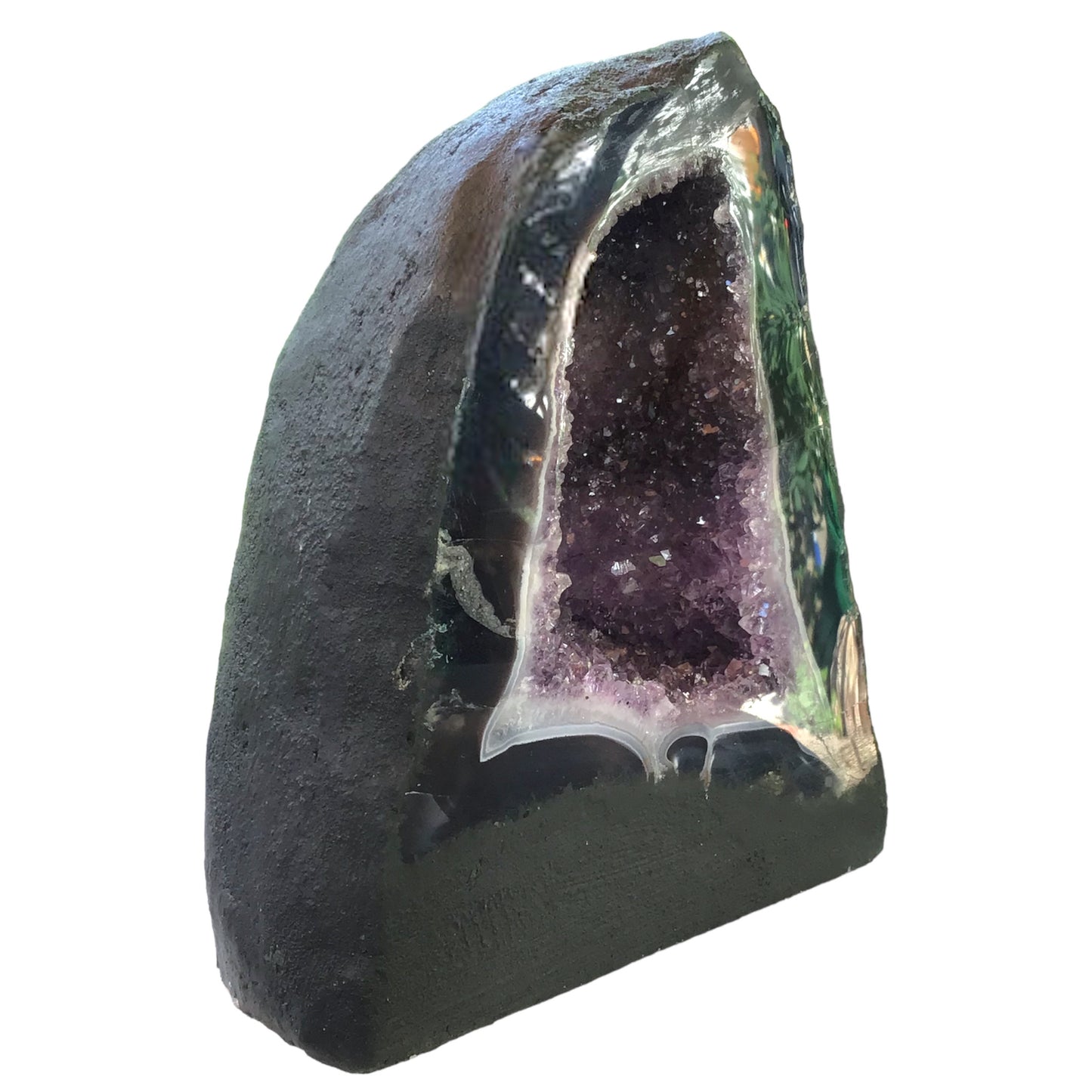 Amethyst Druse mit phantastischen Kristallen I 4,40 KG I 16x11x19cm I Blickfang I Unikat 1480 I Brasilien