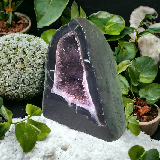 Amethyst Druse mit phantastischen Kristallen I 4,40 KG I 16x11x19cm I Blickfang I Unikat 1480 I Brasilien