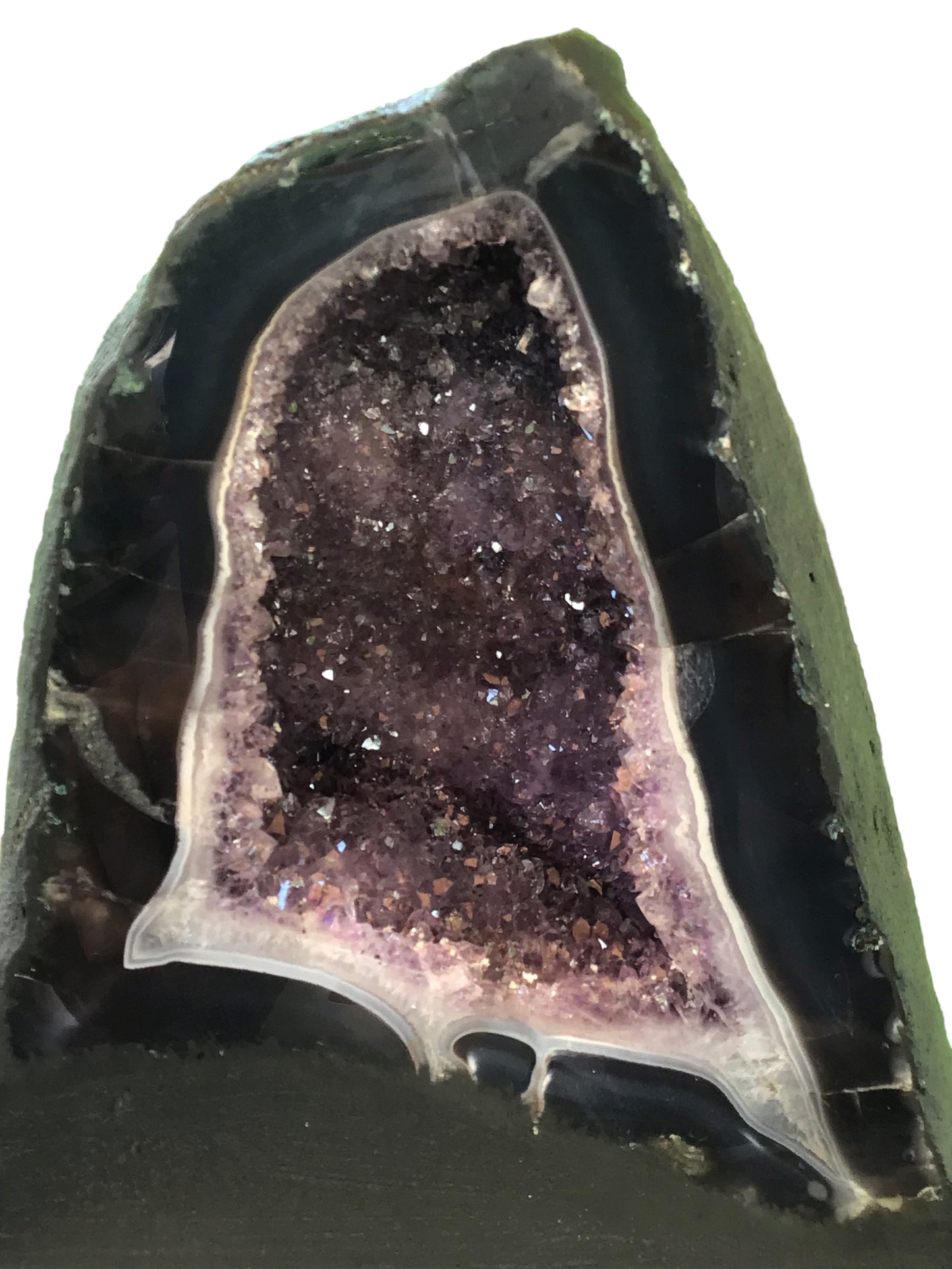 Amethyst Druse mit phantastischen Kristallen I 4,40 KG I 16x11x19cm I Blickfang I Unikat 1480 I Brasilien