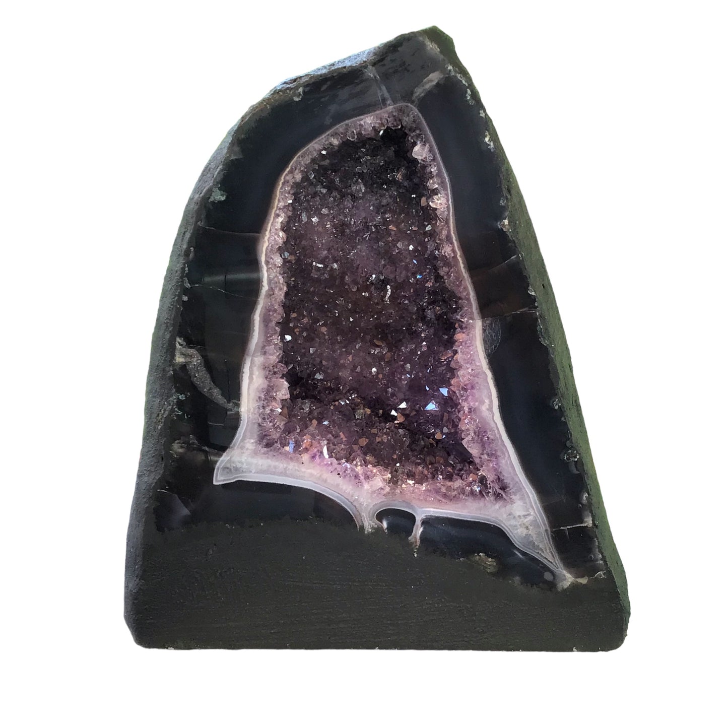 Amethyst Druse mit phantastischen Kristallen I 4,40 KG I 16x11x19cm I Blickfang I Unikat 1480 I Brasilien