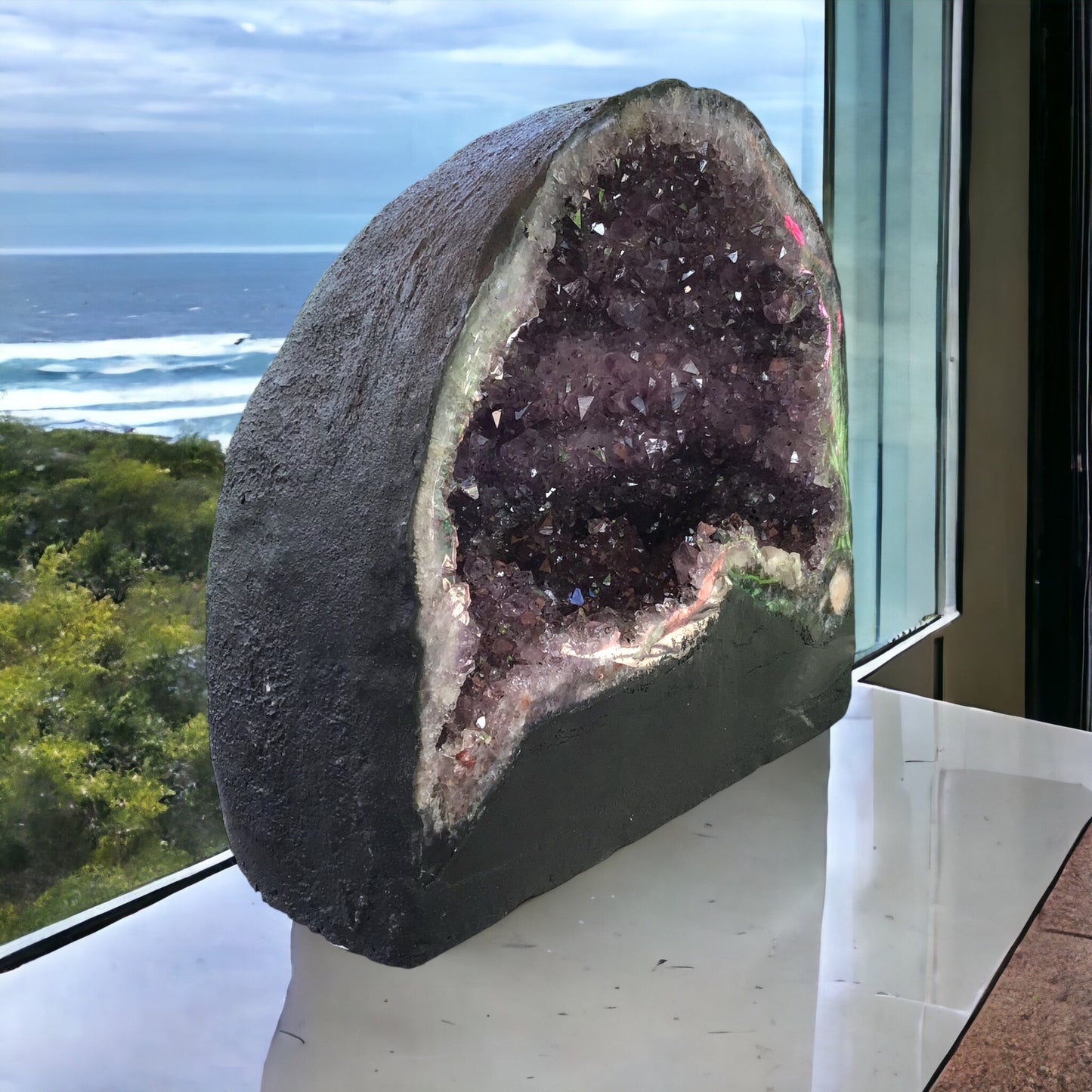 Amethyst Druse mit phantastischen Kristallen I 6,05 KG I 20x13x20cm I Blickfang I Unikat 1481 I Brasilien